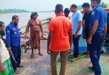মুলাদীতে অবৈধ বালু উত্তোলনকারী ৫ জনকে কারাদন্ড