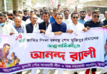 মুলাদীতে জাতির পিতা বঙ্গবন্ধু শেখ মুজিবুর রহমানের ১০২ তম জন্মবার্ষিকী পালিত